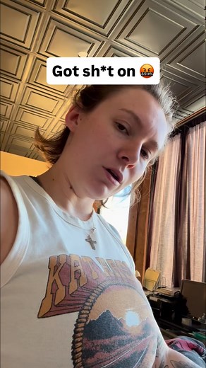 12 reactions | Bird pooped on me walking into the shop today… if that...