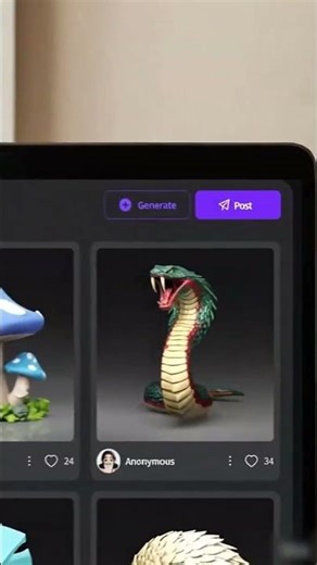 Create 100 3D models！What is the 3D model today?