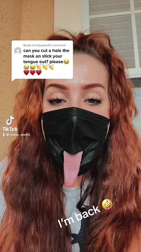 #longtongue #redhead