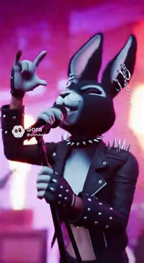 Heavy Metal Goth Rabbit and His Death Metal Bunny Band | AI Rock Performance