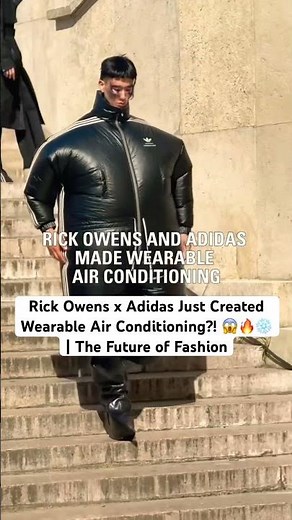 Rick Owens x Adidas Just Created Wearable Air Conditioning?! 😱🔥❄️ | The Future of Fashion