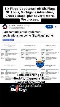 Six Flags is set to sell Six Flags St Louis, Michigans Adventure, & Great Escape. We discuss. #six