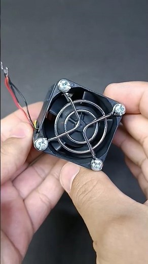 Watch This 12V Mini Fan Create a Hurricane! 🌪️🔌 #Shorts