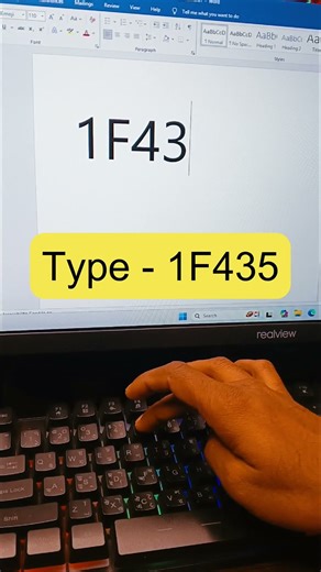 MS Word Symbol Shortcut 🐵 #msword #shortcut