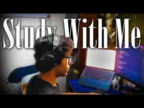 (part 2) 12 HOURS STUDY GRIND 🐱‍👤 | how about an all nighter 😈? | 50/10 [rain sounds 🌧]