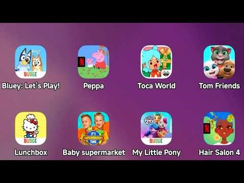 Bluey Lets Play,Peppa Pig World Netflix,Toca World,My Talking Tom Friends,Vlad Niki Android Gameplay