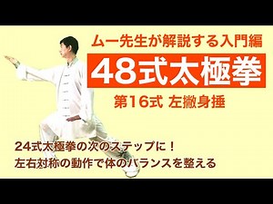[Beginner] 48 Tai Chi Forms, 16th Form [Movement Explanation]