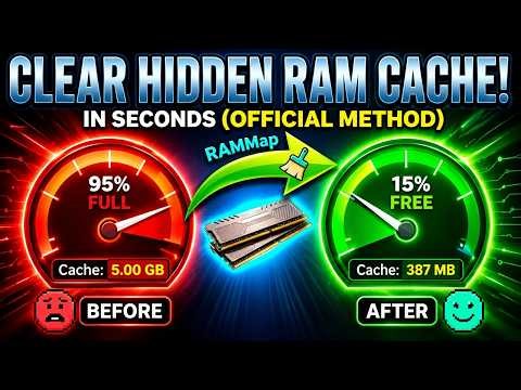 Why Your Windows PC is Slow? Clear Hidden RAM Cache in Seconds (Official Method)