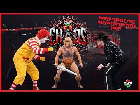 CWF Chaos - Triple Threat Cage Match for The Title Shot - 11.01.26 (WWE 2K25) #universemode #gaming