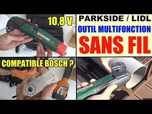 outil multifonction sans fil parkside pamfw 10 8 v lidl cordless multi-purpose tool test avis prix