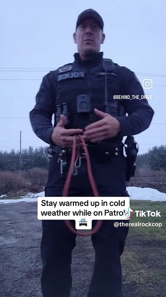 Working in cold, rainy, and at times with snow is common place if your a Cop that works in the Midwest, Northeast and Nothwest of the U.S. of A. Stay loose so your ready when it counts. Two exercises to do when call volume is low. 1. Halo’s 2 sets of 10 to loosen up traps, chest and shoulders. 2. Banded Squats… to fet blood flowing in quads, hamstrings, and lower back 2 sets of 10. Do every hour if you want. Stay strong out there. #policeofficer #policeoftiktok #police #lawenforcementcommunity #