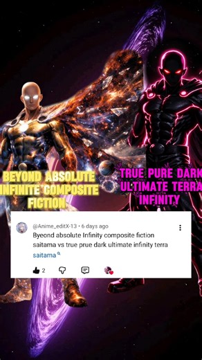 Beyond Absolute Infinity Composite Fiction Saitama Vs True Pure Dark Ultimate Terra Infinity Saitama