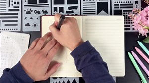 21Pcs Journal Stencils for Planners 4 x 7 Inch Scrapbook Stencils Planner Template Stencil Set for Journaling Notebook Scrapbooking Journals Book DIY Drawing Greeting Cards Diary Letters(Planner21)