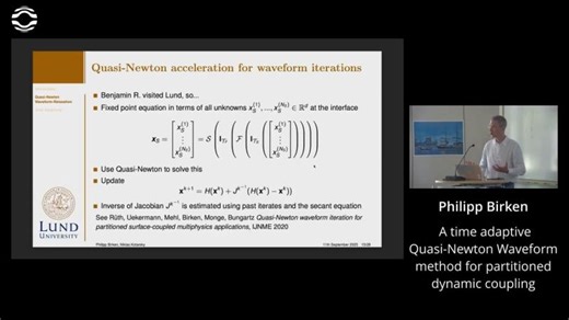 A time adaptive Quasi-Newton Waveform method for partitioned dynamic coupling | preCICE