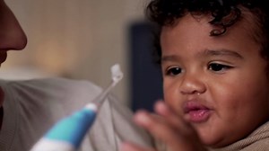 Brush-Baby BabySonic® Pink Electric Toothbrush for Infants & Toddlers 0-3 Years with LED Timer & Gentle Vibrations