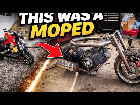Insane 150cc Mini Bike Build (Moped Transformation)