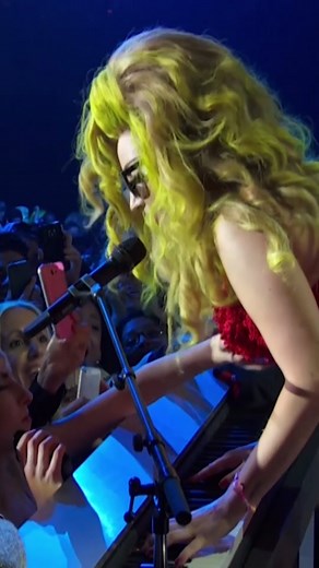 Lady Gaga lets a fan touch her bооbs 😂 #ladygaga #gay #fyp