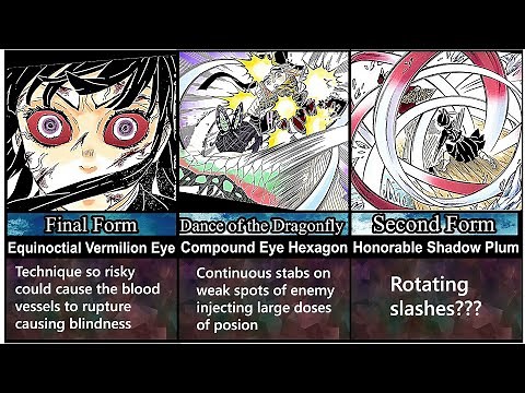 Every Insect And Flower Breathing Form Explained SPOILER ALERT | Demon Slayer (Kimetsu No Yaiba) |