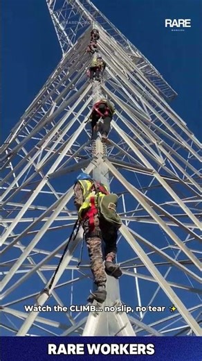Electrical Skill: Man Walks High Wires - No Fear