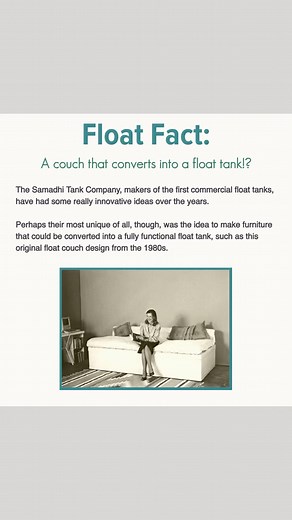 勞 A couch that converts into a float tank?!? ‍♀️‍♂️ YES PLEASE! Drop us a comment and let us know what you think! | FLOAT | Facebook