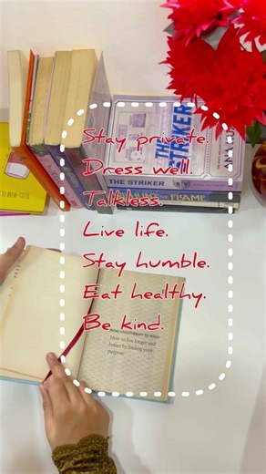 Setting goals, trusting the process, and showing up daily 🤍”