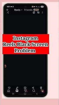 Fix Instagram Reels Black Screen Problem (2026) | Reels Not Working Fix
