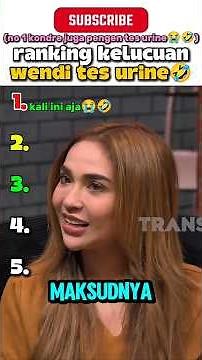 wendi mau tes urine bintang tamu🤣