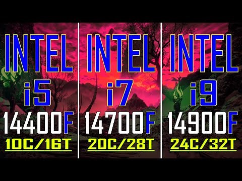 INTEL i5 14400F vs INTEL i7 14700F vs INTEL i9 14900F || PC GAMES TEST ||