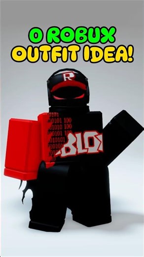 0 ROBUX OUTFIT IDEA! BLACK & RED FREE ITEMS & AVATAR! #roblox