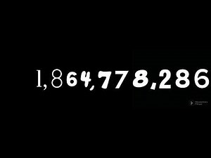 Numbers with sound effects 1 million to 1 trillion