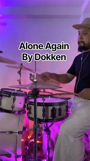 Alone Again By Dokken #trending #viral #dokken #aloneagain #drumcam #drummer