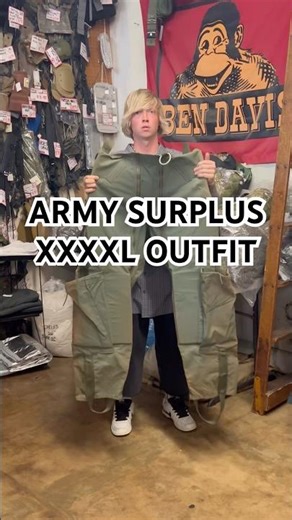 army surplus store XXXXL outfit 😤🪖 #grwm #baggyclothes #baggyjeans #subscribe #y2kfashion