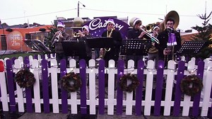 The Booka Brass Band brought a little Cadbury JOY to some classic Christmas tunes! #Cadvent | Cadbury Dairy Milk