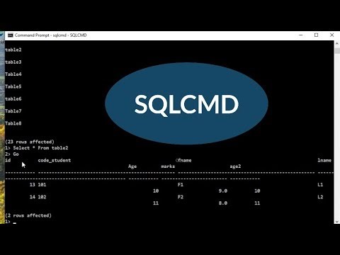 How to Get data from SQL database Using SQLCMD?