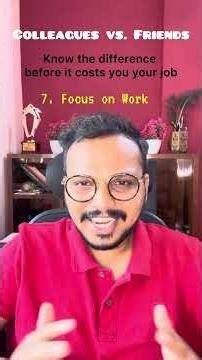 Colleagues vs. Friends: Know the difference before it costs you your job.