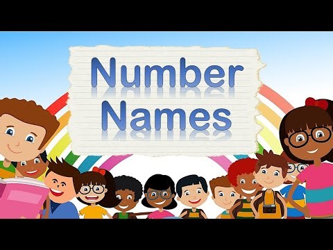 Number names | Worksheet for kids to learn number name | word counting | number to words