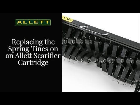 Replacing the Spring Tines on an Allett Scarifier Cartridge