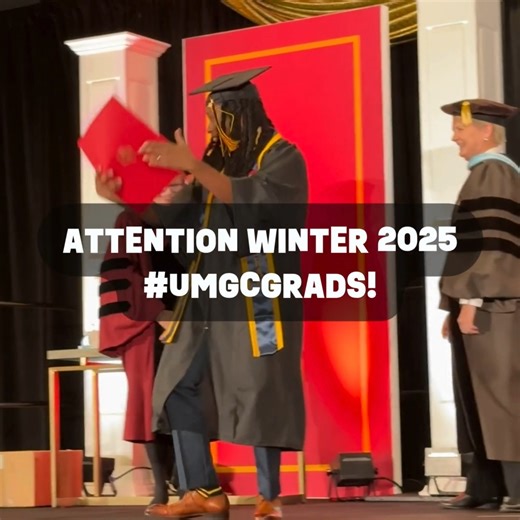 Save the Date, Winter 2025 Grads! 🎓 We’re counting down to celebrating YOU and all your incredible achievements, #UMGCgrads! Winter Virtual Commencement 🗓️ Friday, December 6 Winter Grad Walk (In-Person) 🗓️ December 11–14 Registration opens in late October, so don’t miss your chance to be part of these unforgettable moments! Whether you're celebrating virtually or in person, it’s your time to shine. 🌟 | University of Maryland Global Campus