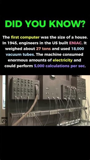 The First Computer Was the Size of a House