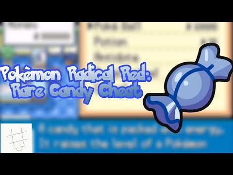 Pokemon Radical Red: Rare Candy Cheats and Inf Exp Cheats