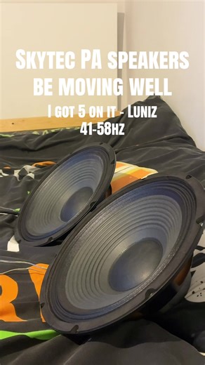Pair of Skytecs moving 🔉 #caraudio #speakers #skytec #bass #subwoofer
