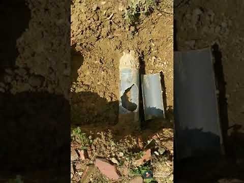 Fixing broken PVC plastic soil, waste, drain pipe. Septic tank, fosse.