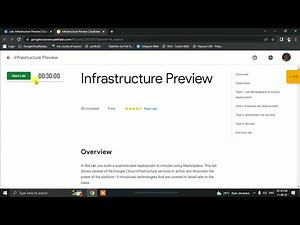 Infrastructure Preview Google Cloud LAB Solution