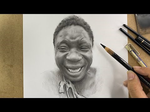 Chaba Happy Face | Realistic Pencil Sketch