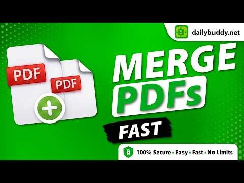 How do I merge multiple PDFs into a single file?