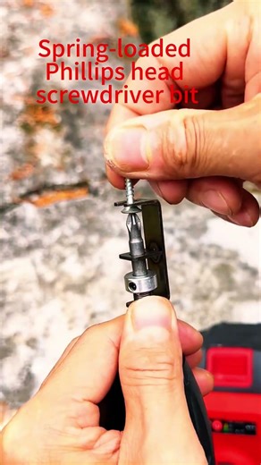Hardware tool accessories Spring-loaded Phillips head screwdriver bit