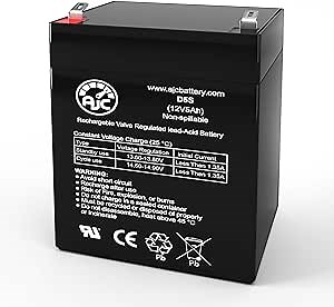 AJC Battery Compatible with APC SmartUPS 3000VA USB & SER SUA3000RMT2U 12V 5Ah UPS Battery
