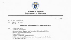 DepEd Memorandum 096, s. 2025 - Learners' Convergence Philippines 2025