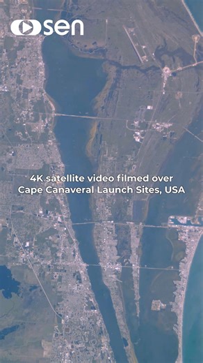 293K views · 1.1K reactions | 4K satellite video filmed over 4K Cape Canaveral Launch Sites, USA ️ #earthfromspace #capecanaveral #earthfromabove #satellites #satelliteimagery | Sen | Facebook