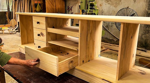 Find out how to make clever DIY TV stands out of wood.